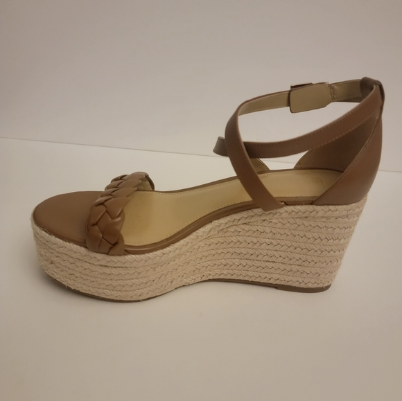 NEW Serena Wedge Espadrille Plarform Sandals, Size 6.5, Color Tan/Brown - Picture 9 of 11